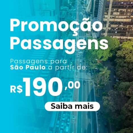 Ofertas da Madrugada Voos Nacionais – A partir de apenas R$201!